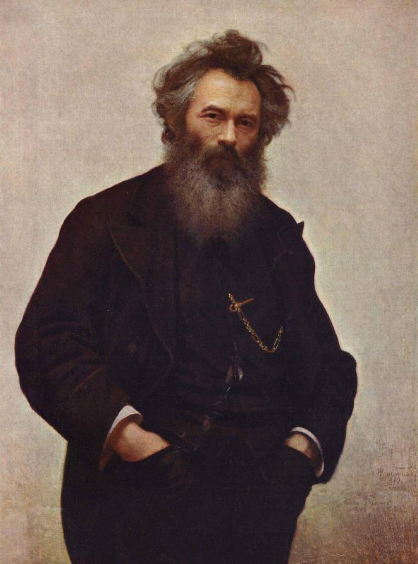 Ivan Nikolaevich Kramskoi Portrait of the Painter Ivan Shishkin oil painting image